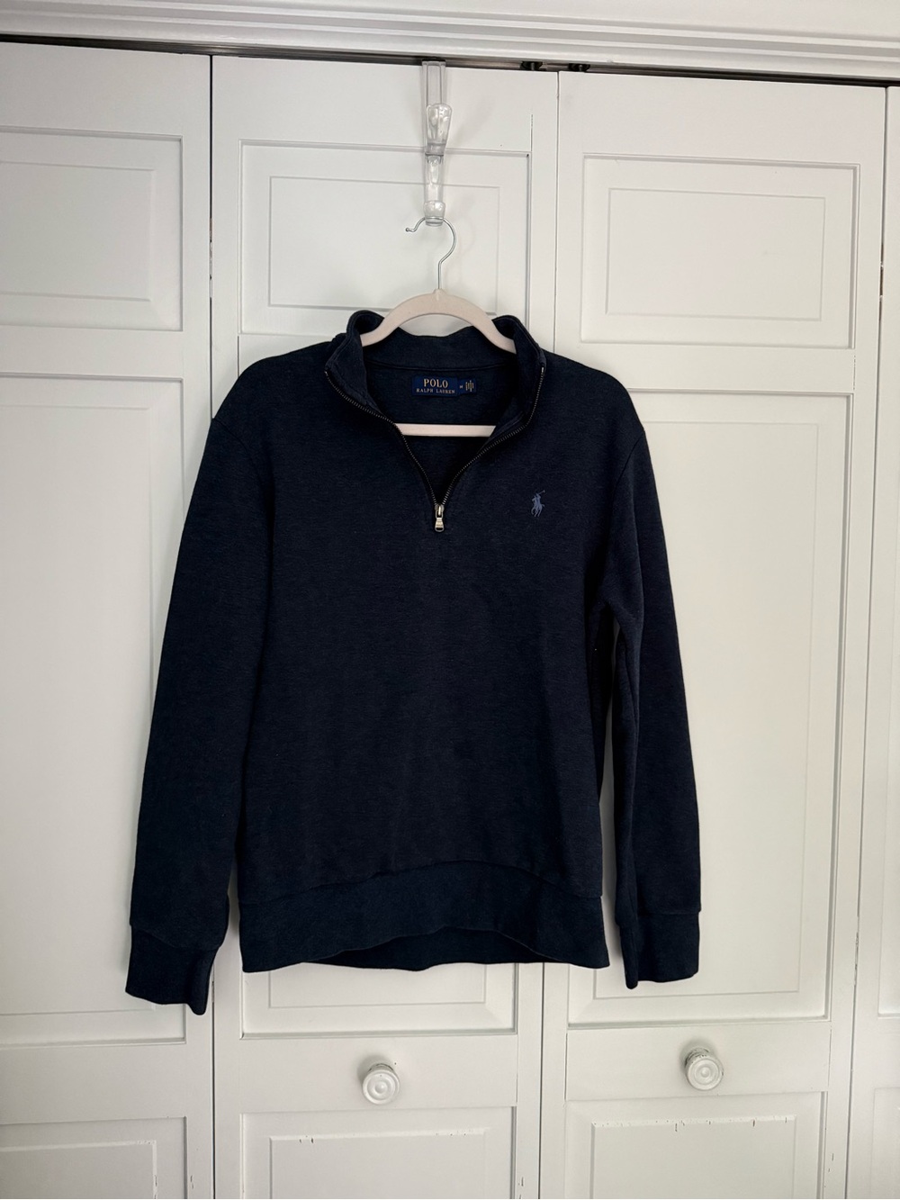 Polo by Ralph Lauren Navy Half-Zip Pullover Sweater